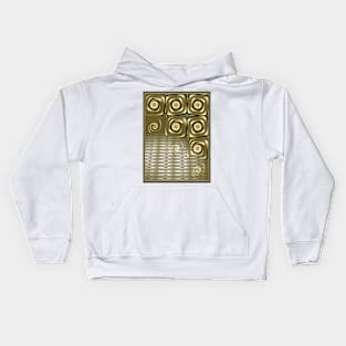 gold swirls abstract Kids Hoodie